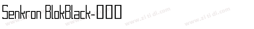 Senkron BlokBlack字体转换